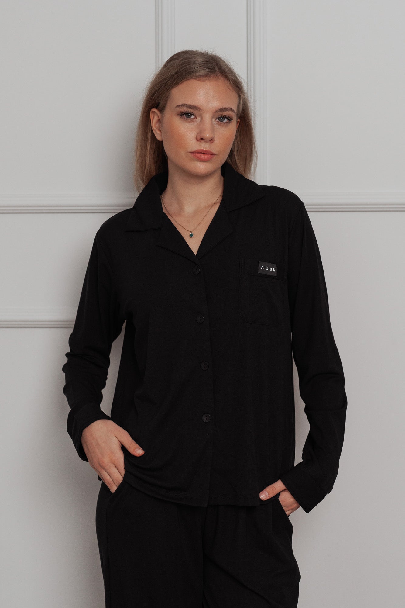 EASE PYJAMA BUNDLE - BLACK (2 - PIECE) - Aeon Athletics