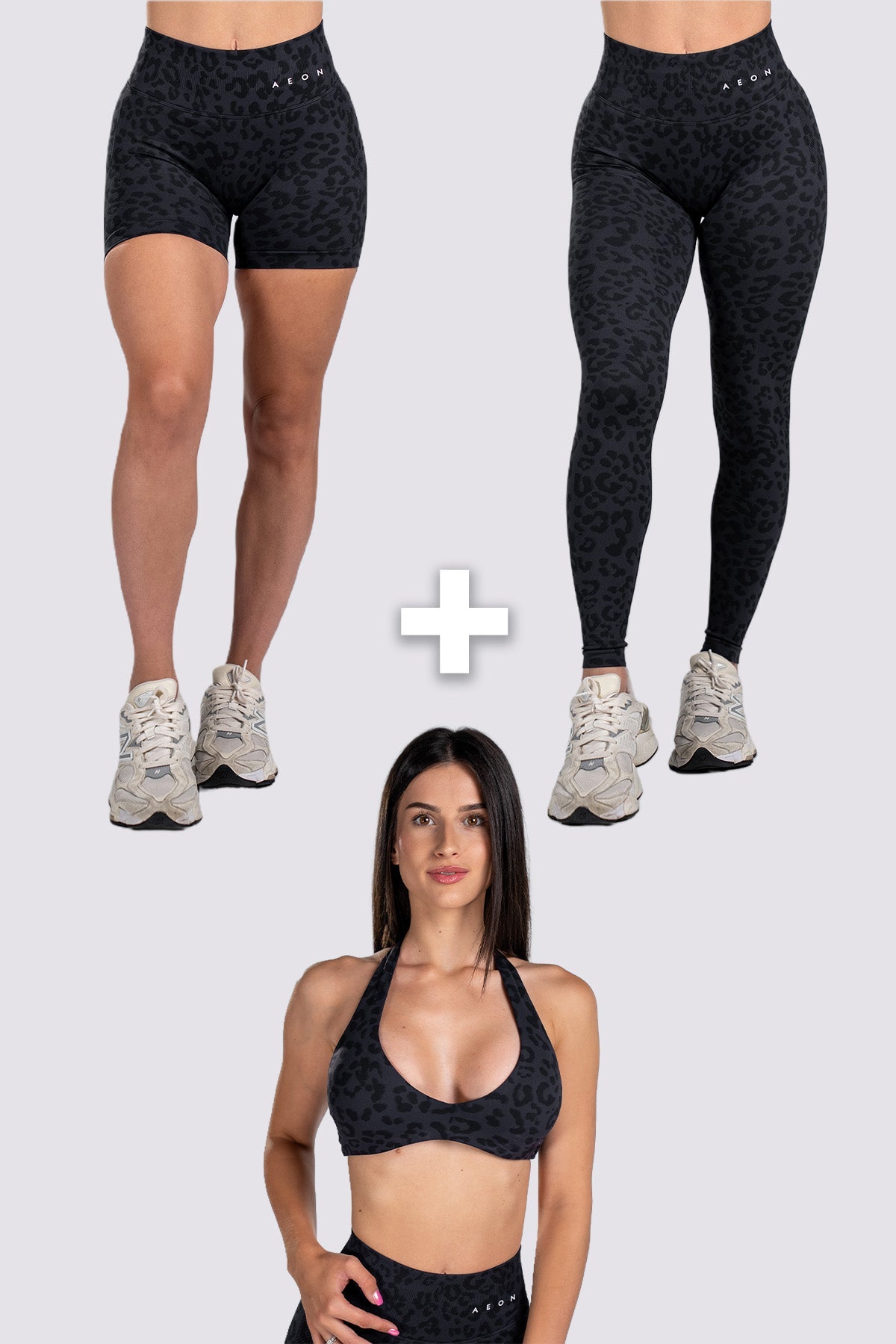 MOTION BUNDLE V2 - MIDNIGHT BLACK LEO (3-PIECES) - Aeon Athletics