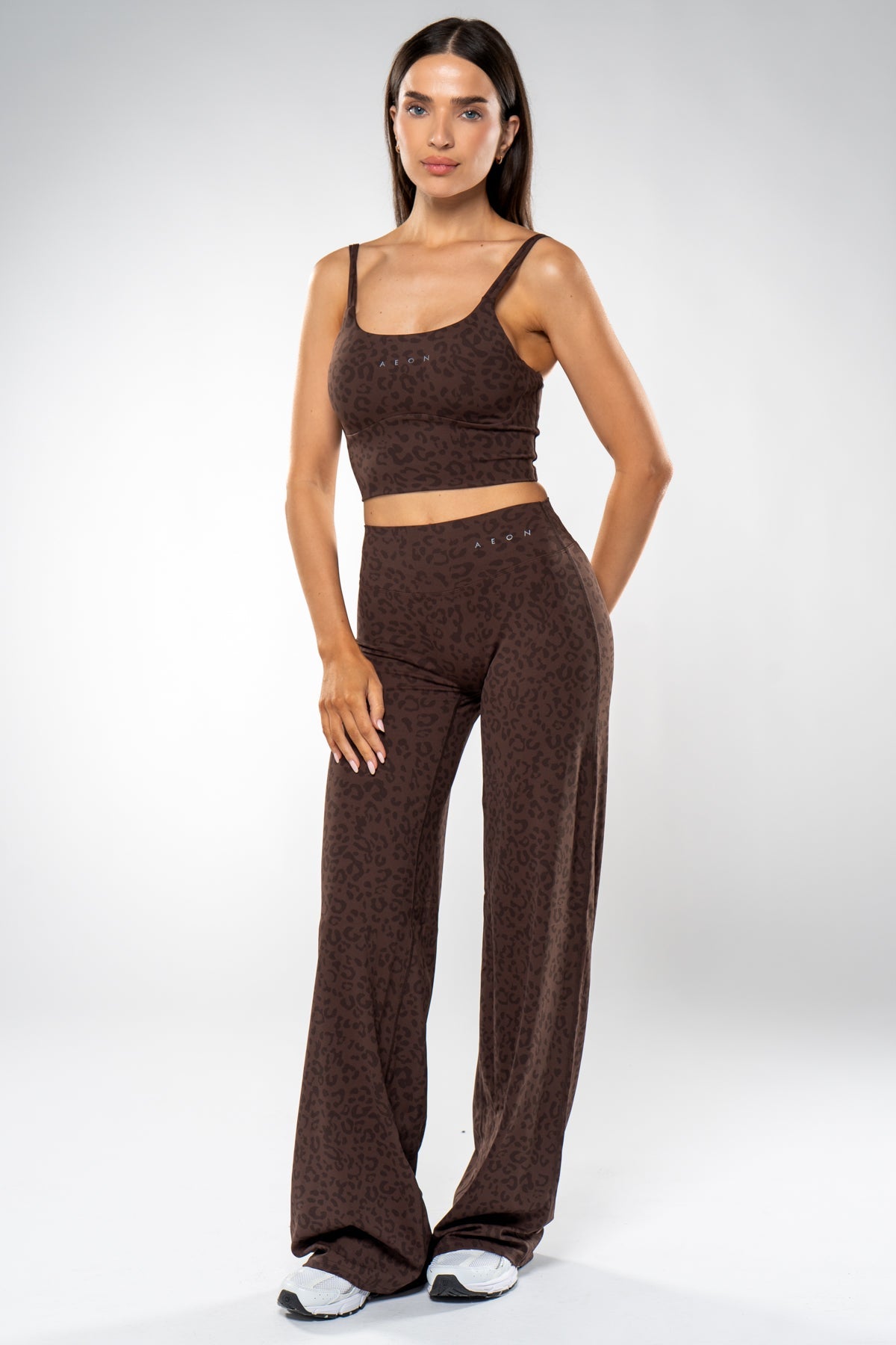 SECOND SKIN WIDE LEG LEO LEGGINGS - Aeon Athletics