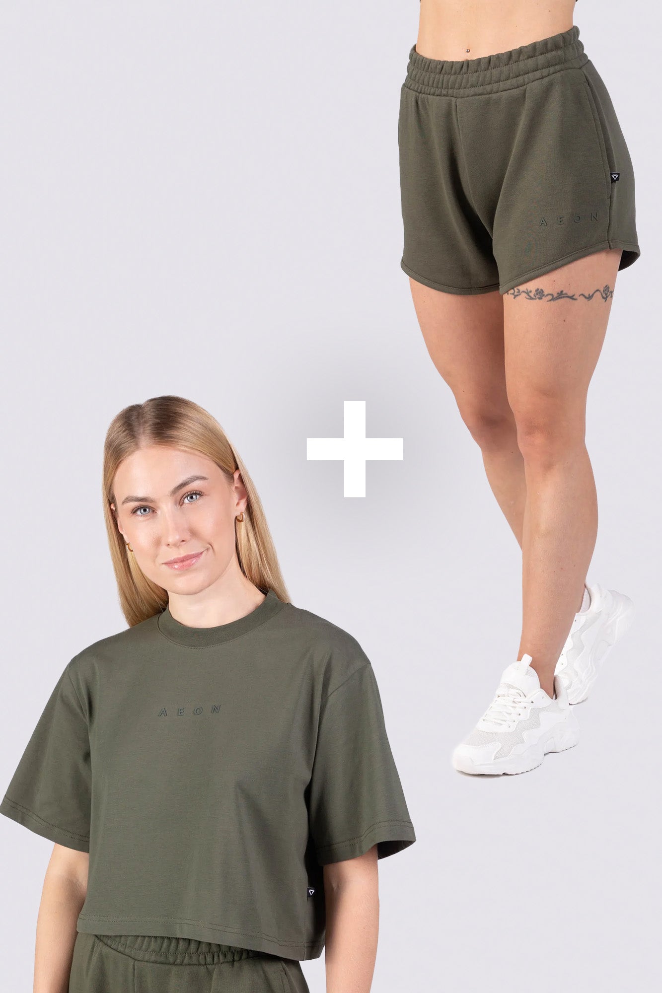 ELEVATE LIFESTYLE KOMPLET - OLIVE (2-DELNI)