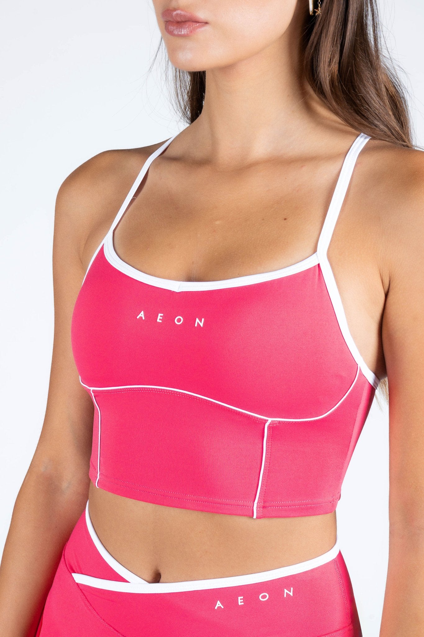 SECOND SKIN CONTRAST CROP TOP - Aeon Athletics
