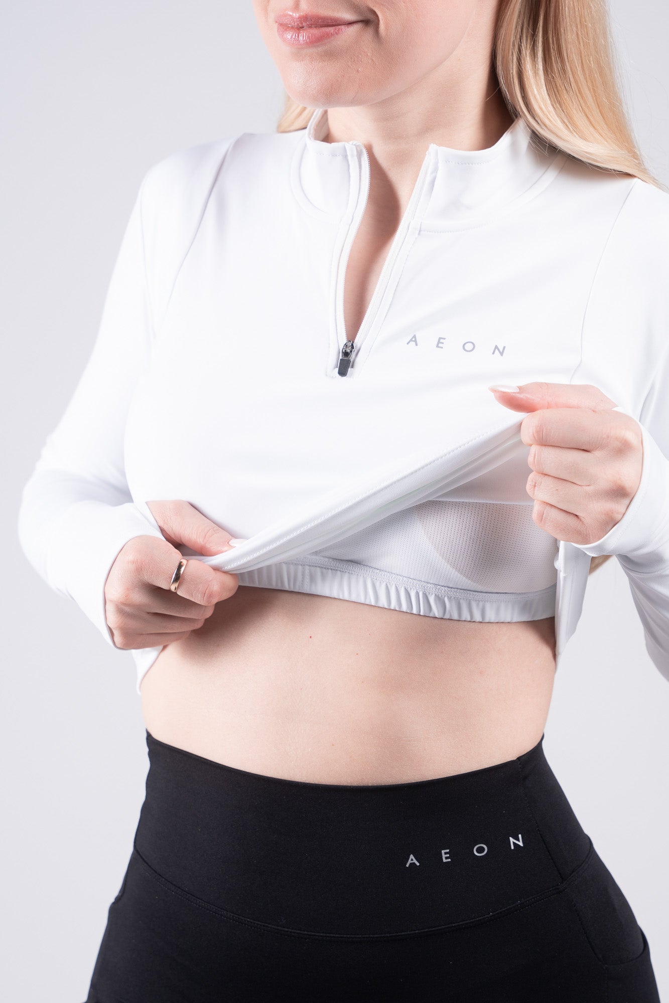SECOND SKIN HALF ZIP TEE - Aeon Athletics